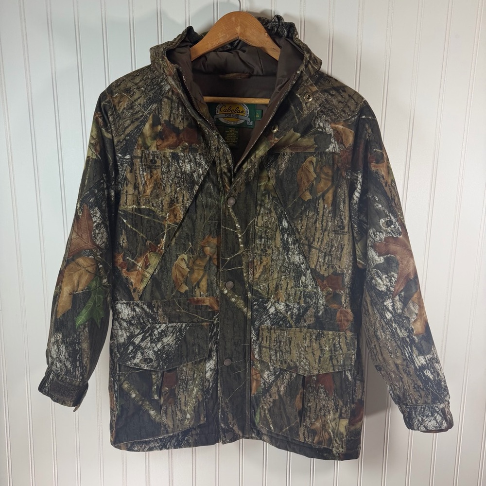 Cabela's Camouflage Mossy Oak Thinsulate Gore-Tex Outdoor Kids Jacket Large